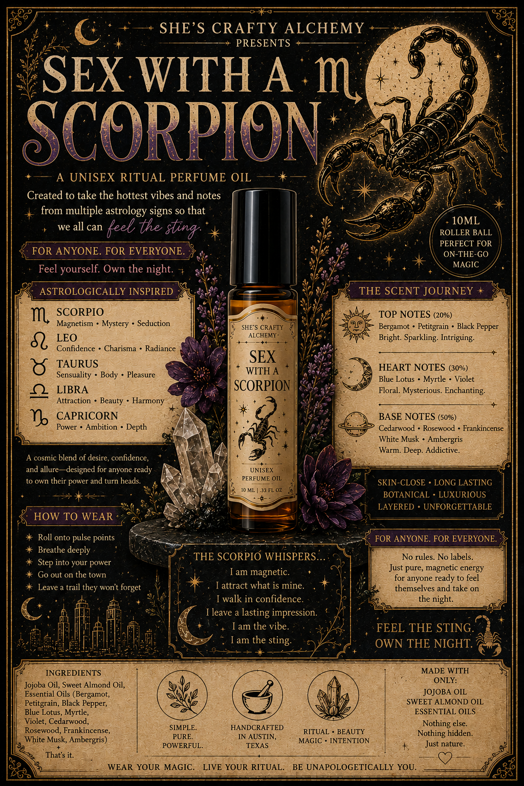 Sex With A Scorpio: Unisex Ritual Perfume