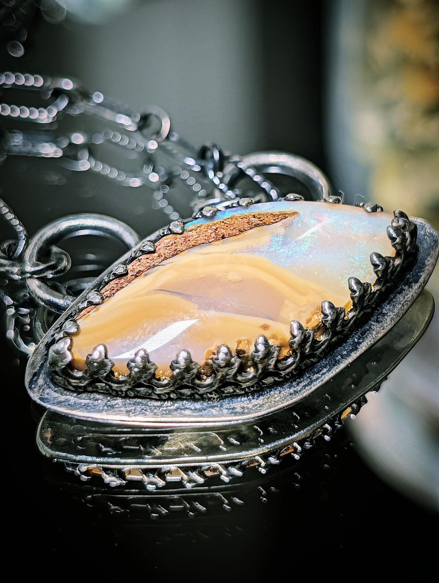 Mystic Glow Opal Necklace - Babe