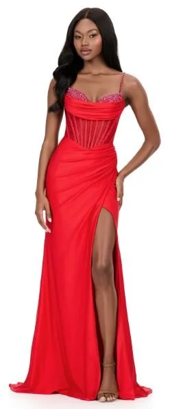 ASHLEYlauren 12173, red, size 16
