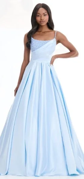 ASHLEYlauren 12086, ice blue, size 20 & 0