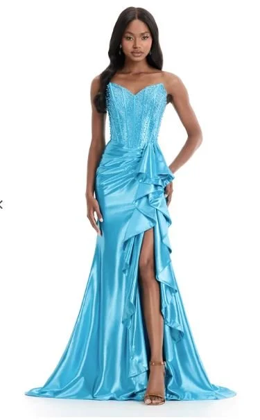 ASHLEYlauren 12240, turquoise size 18