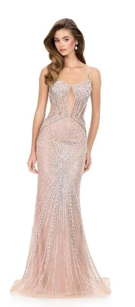 ASHLEYlauren 12219, nude, size 2