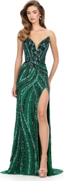 ASHLEYlauren 12230, emerald, size 4