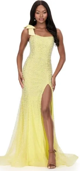 ASHLEYlauren 12157, yellow, size 0