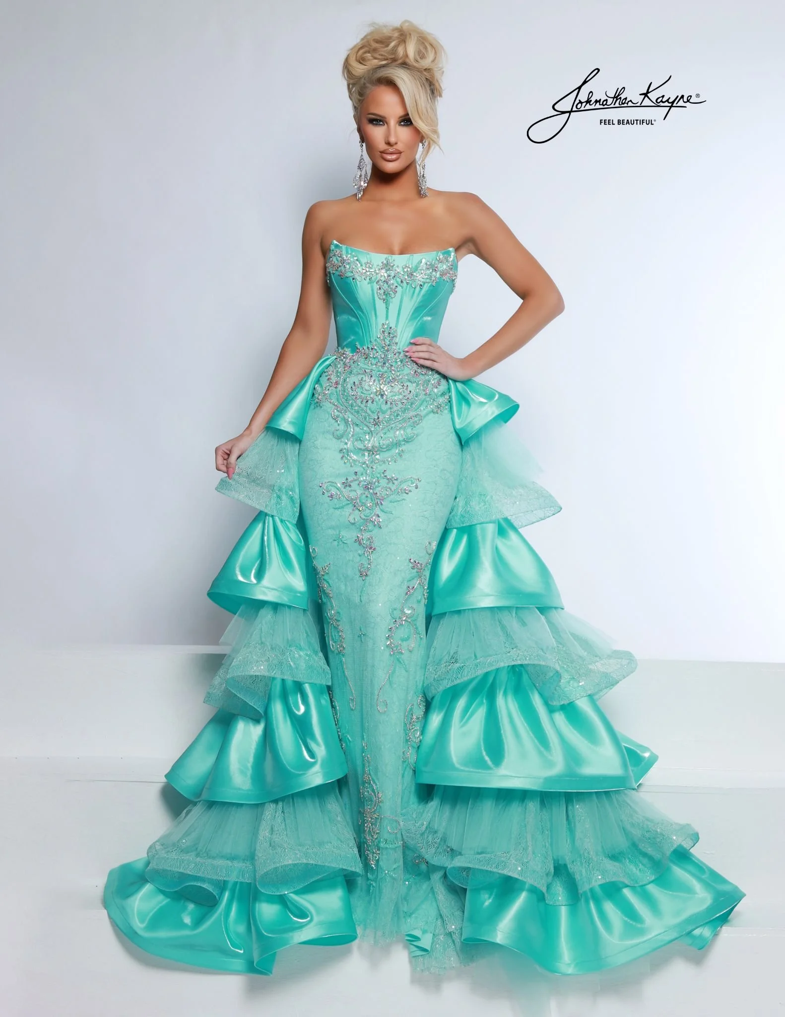 Johnathan Kayne 3142, aqua, size 6