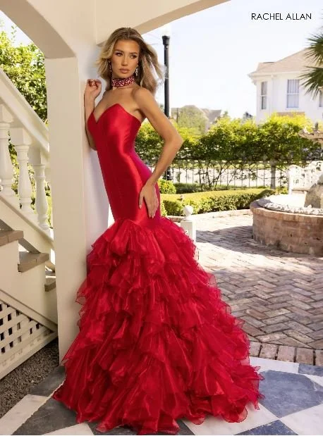 Rachel Allan, 70938, red, size 0