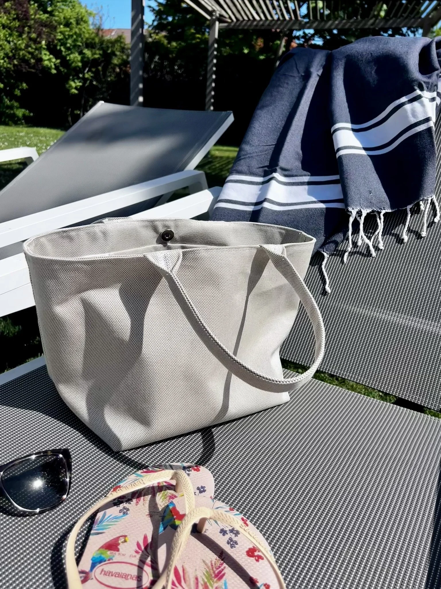 Kleine Canvas Tasche – Oyster Gray