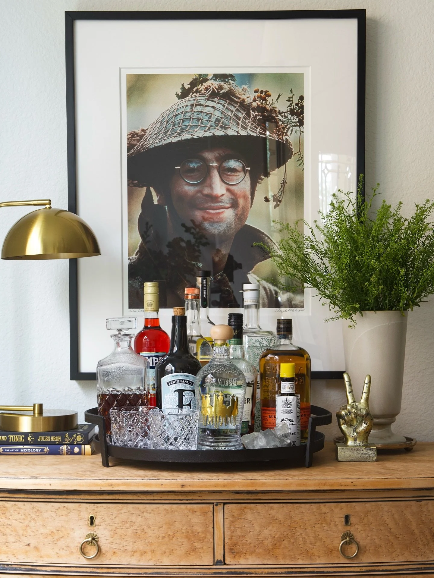 The holiday season is officially here, which means one thing: it&rsquo;s time for us party girls to shine. And if you&rsquo;re anything like me, your bar stays locked, loaded, and ready to pour. 🍸💋

This vintage dresser has been our bar cart for ye