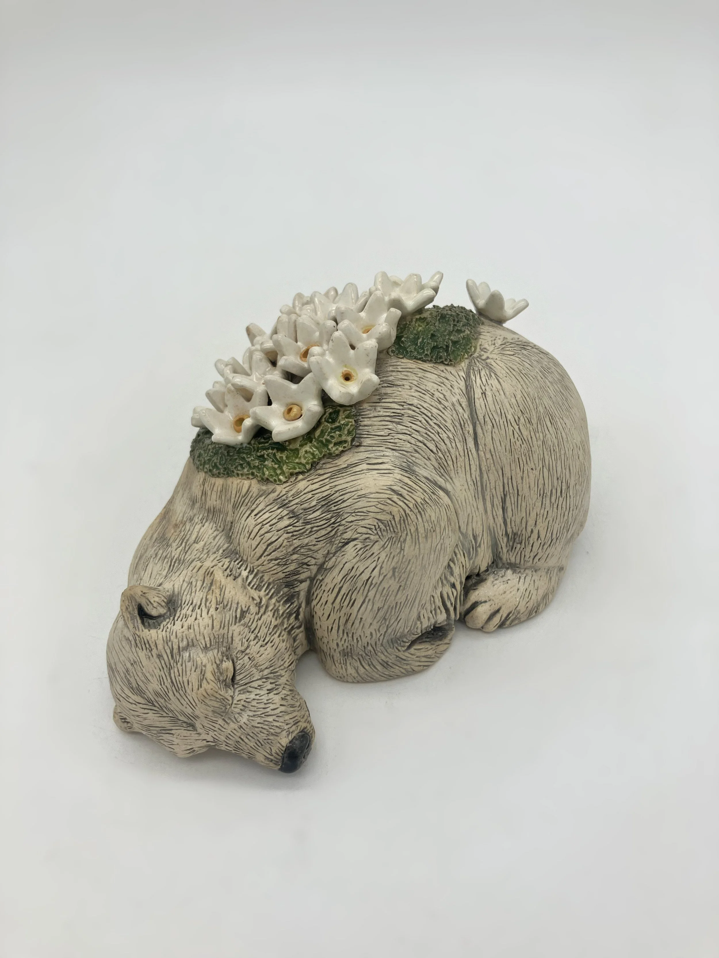 Sleeping Ice Bear with Wimpersandkraut