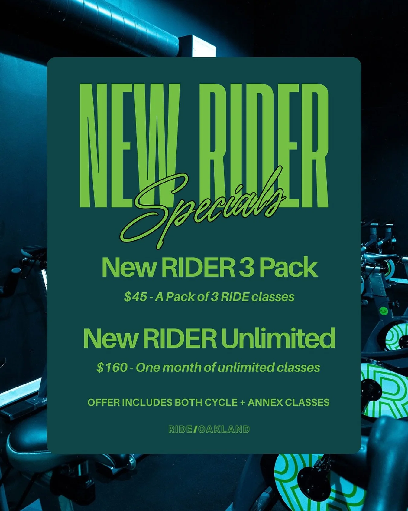 First time? No worries&mdash;we make it easy to clip in. Try 3 classes for $45 or go unlimited for $160🚲

#RideOakland #Ride #SpinStudio #Workout #CycleStudio #Annex #WorkoutClasses #Oakland #FitnessStudio