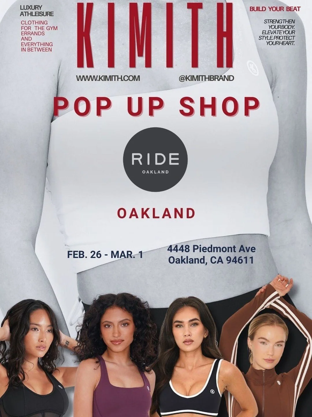 We&rsquo;re hosting @kimithbrand at RIDE for a limited time pop-up &amp; it&rsquo;s giving luxury athleisure that actually keeps up with you. 💫

🤍 Support heart health by spending + take advantage of:
&mdash; FREE $50 gift card with purchase
&mdash