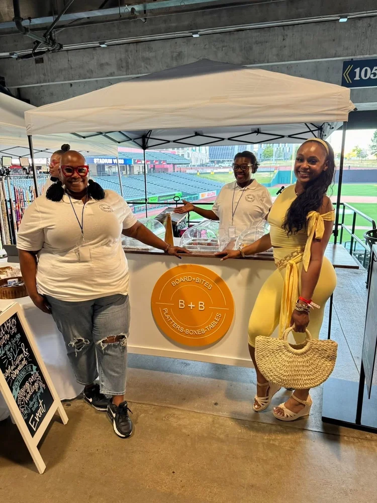 Board and Bites cart presentation at an event