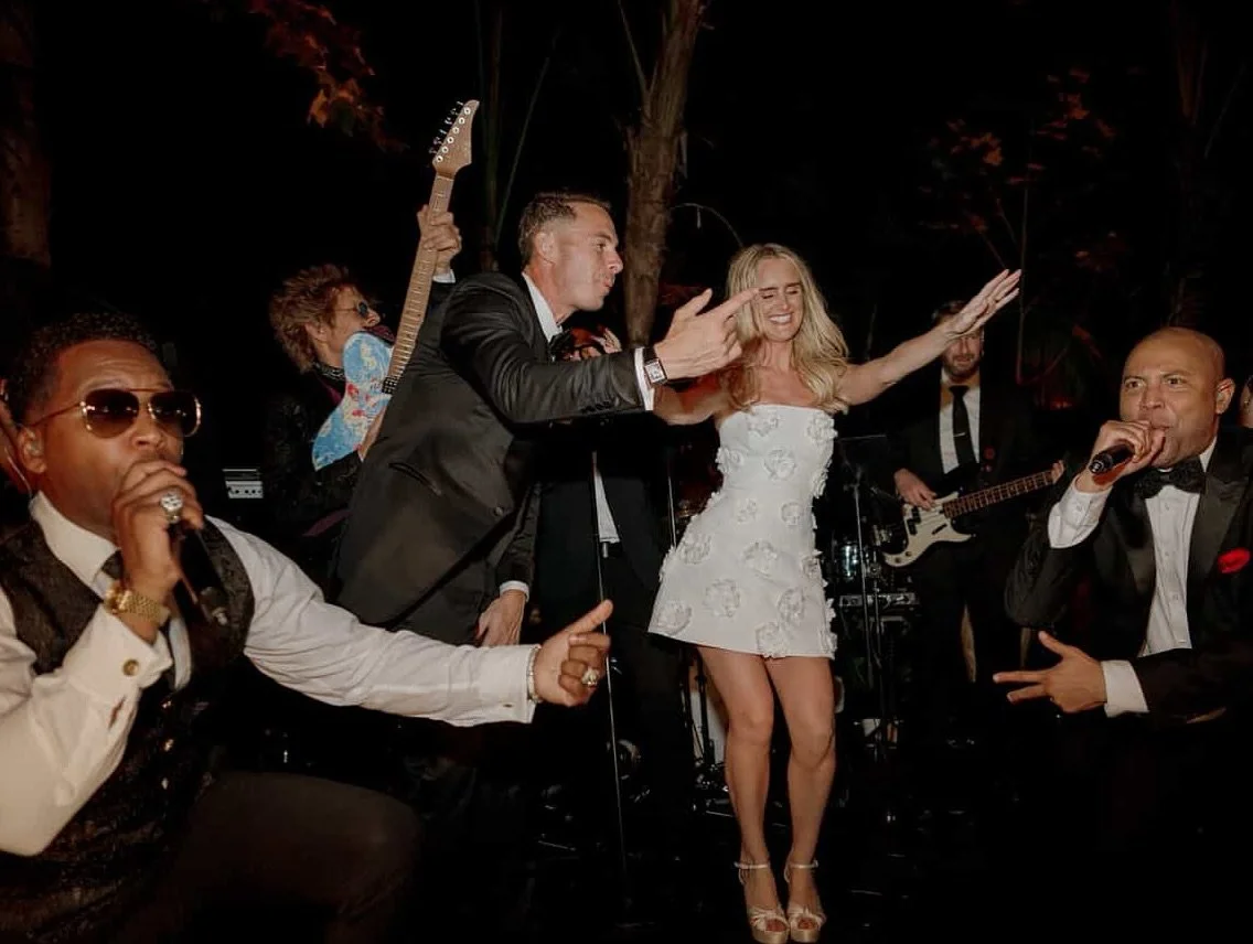 Gotta love bringing the Bride and Groom into the action onstage!

Planning: &copy;detailsjeannie
Videography: @oliviavassil
Content Creation:
@aisleaccess
Florals &amp; Rentals:
&copy;111leventproductions
Venue: @hotelbelair
Beauty: @makeuptherapy
En