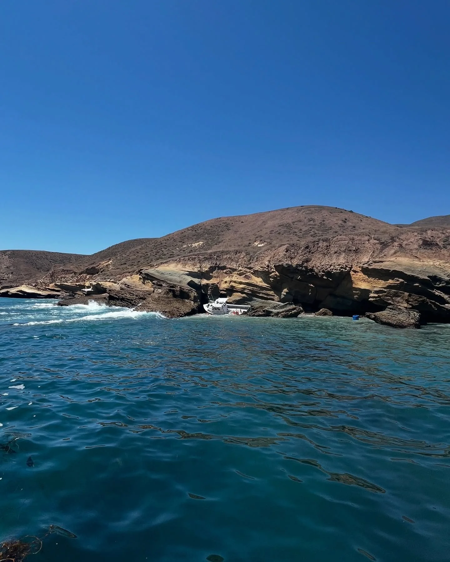 Post 1 of 2 - About one year ago, this vessel went aground on the back side of Santa Rosa Island. An incoming tide and a strong south swell prevented any work from being done. The vessel sustained significant damage, became full of sand, and was brok