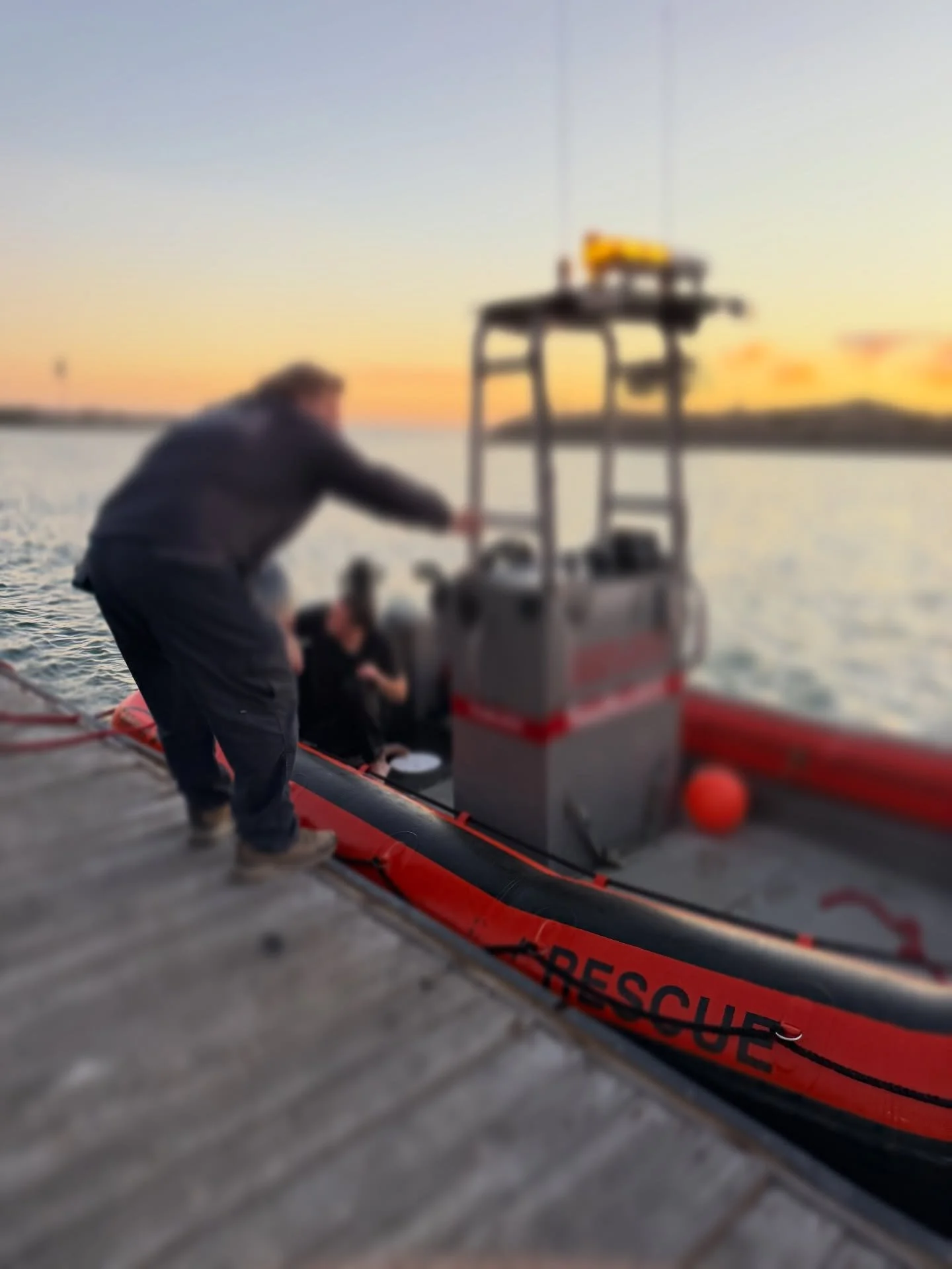 While underway off the Ventura Pier, Captain Carson spotted an arm and a head bobbing up and down in and out of the water nearly 300 yards offshore. He pulled alongside the victim, grabbed his hand and pulled him alongside and aboard. The person was 
