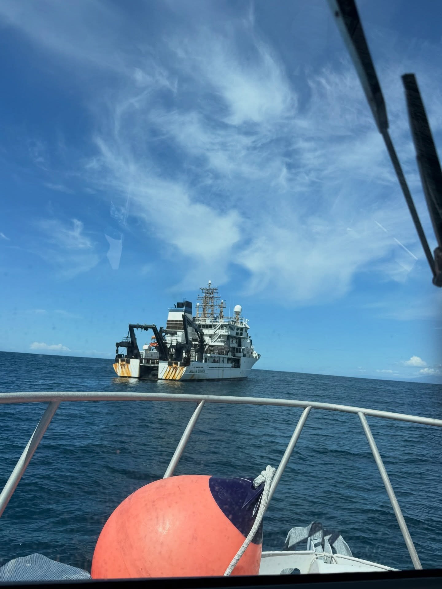 Coming alongside a 208&rsquo; NOAA research vessel to do a transfer of researchers, supplies, and equipment. We do a lot more than just towing!