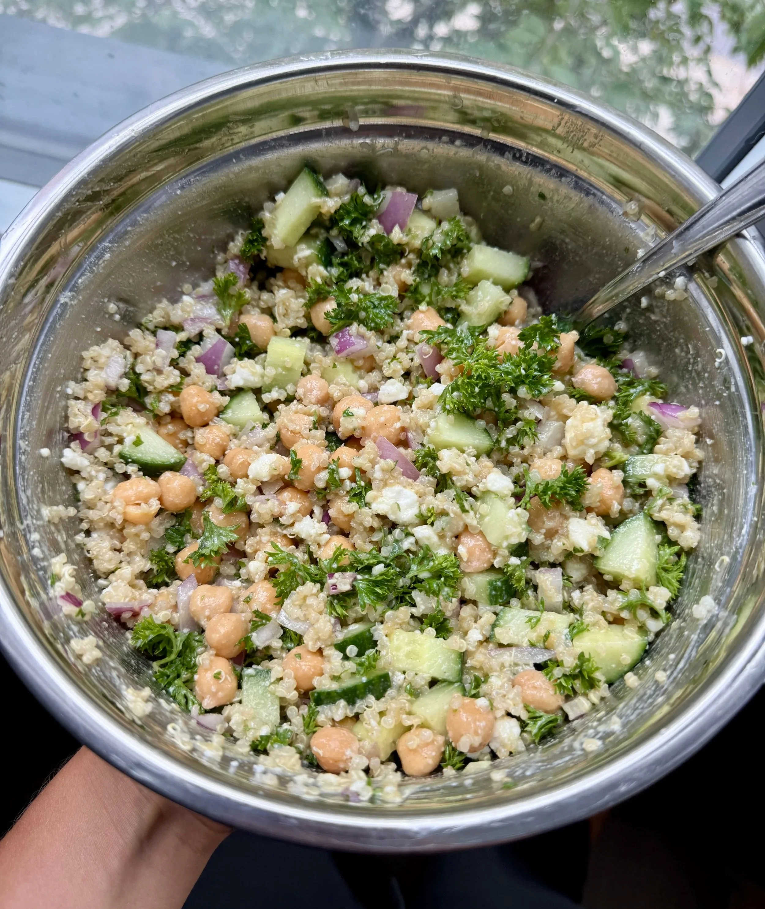 Zesty Quinoa &amp; Chickpea Salad