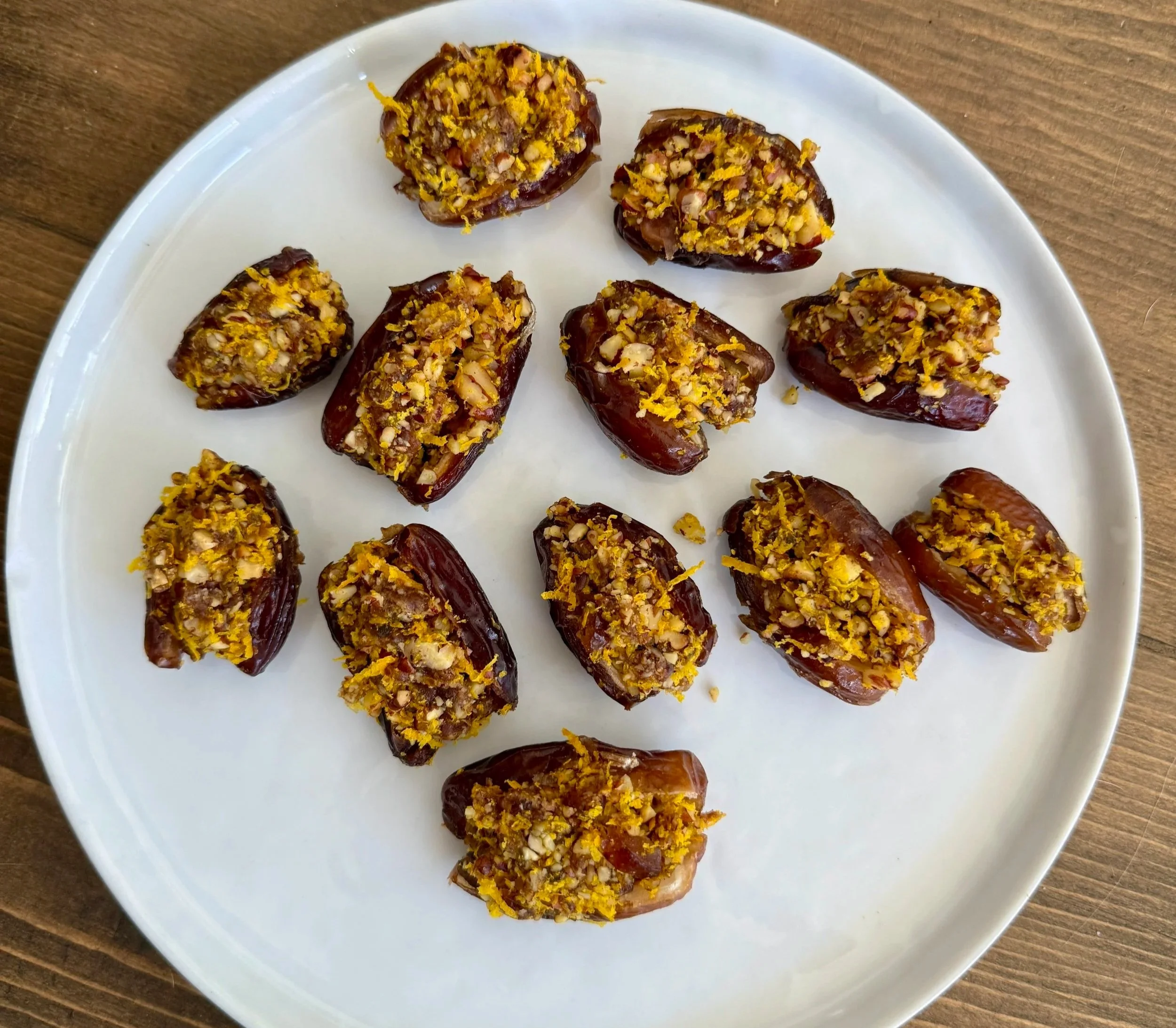Toasted Orange &amp; Pecan Stuffed Dates