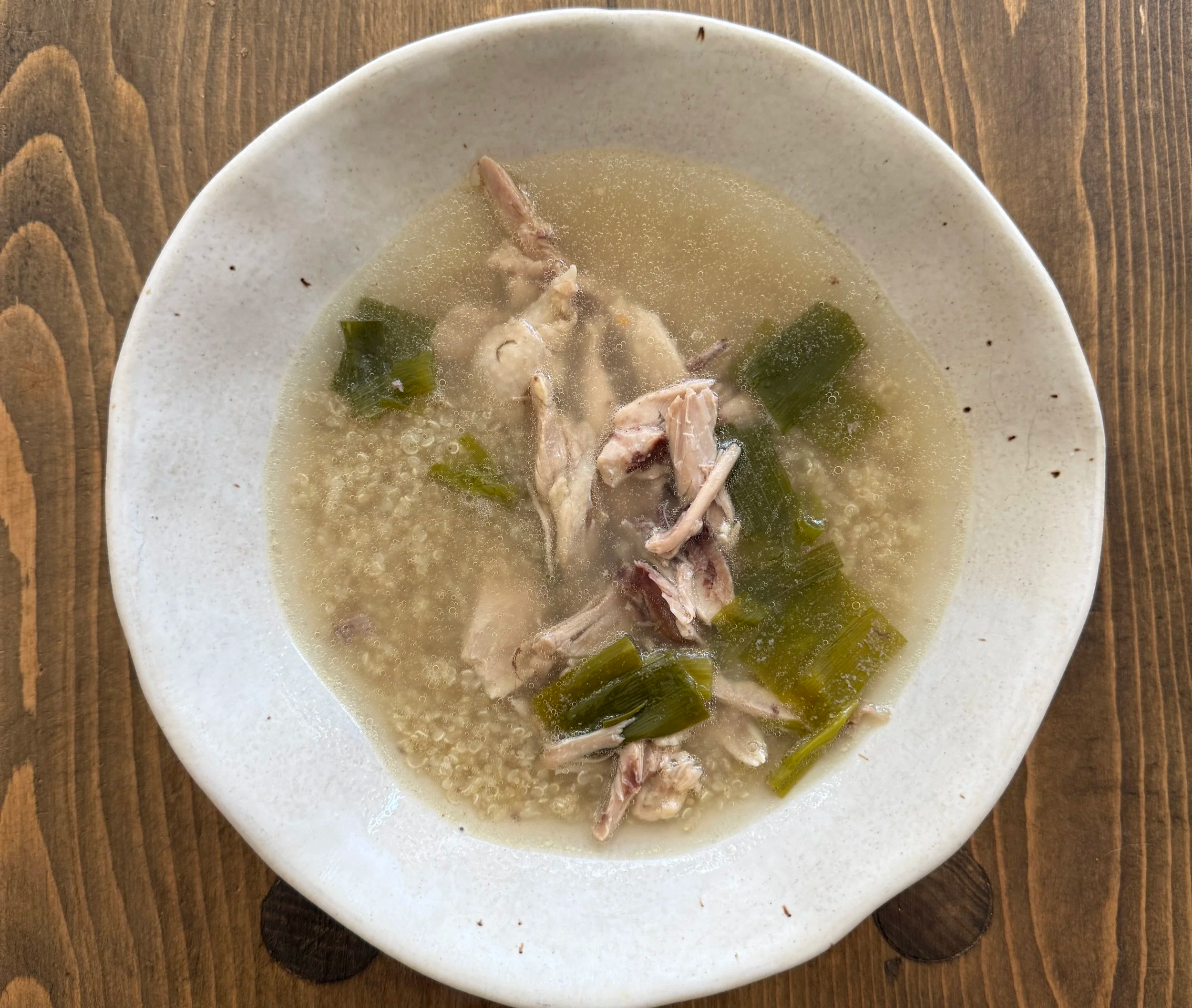 Chinese Ginger Scallion Chicken Soup 