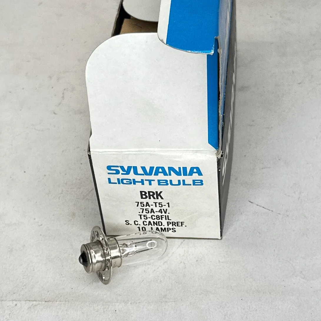 Sylvania BRK 75A-T5-1 .75A 4V T5 C8 Filament Light Bulb