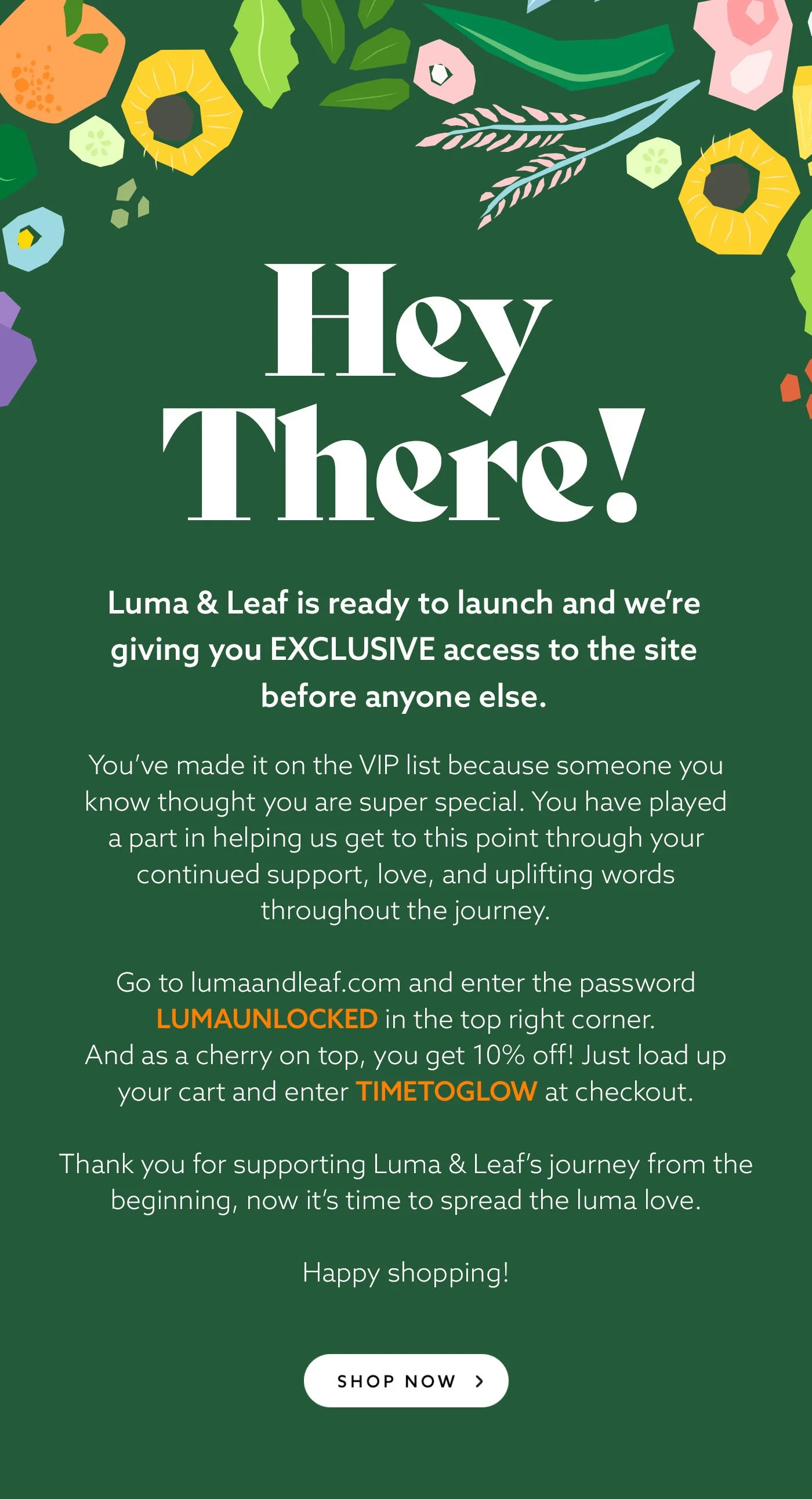 Luma & Leaf email