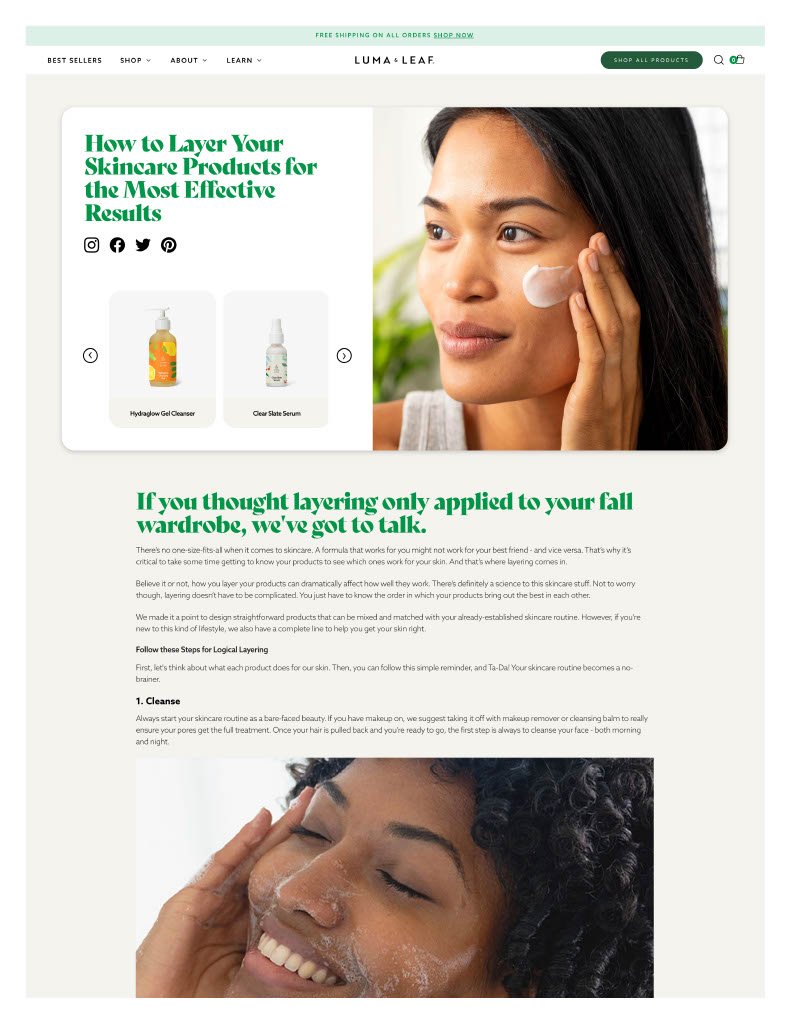 Luma & Leaf blog article