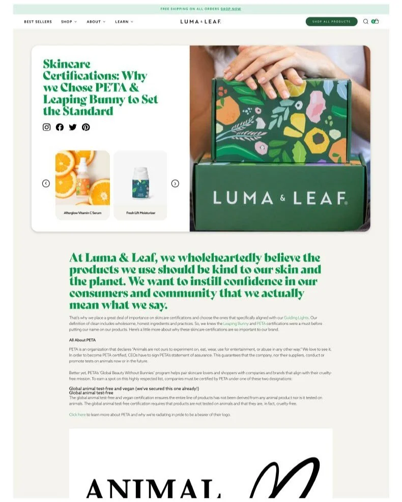 Luma & Leaf blog article