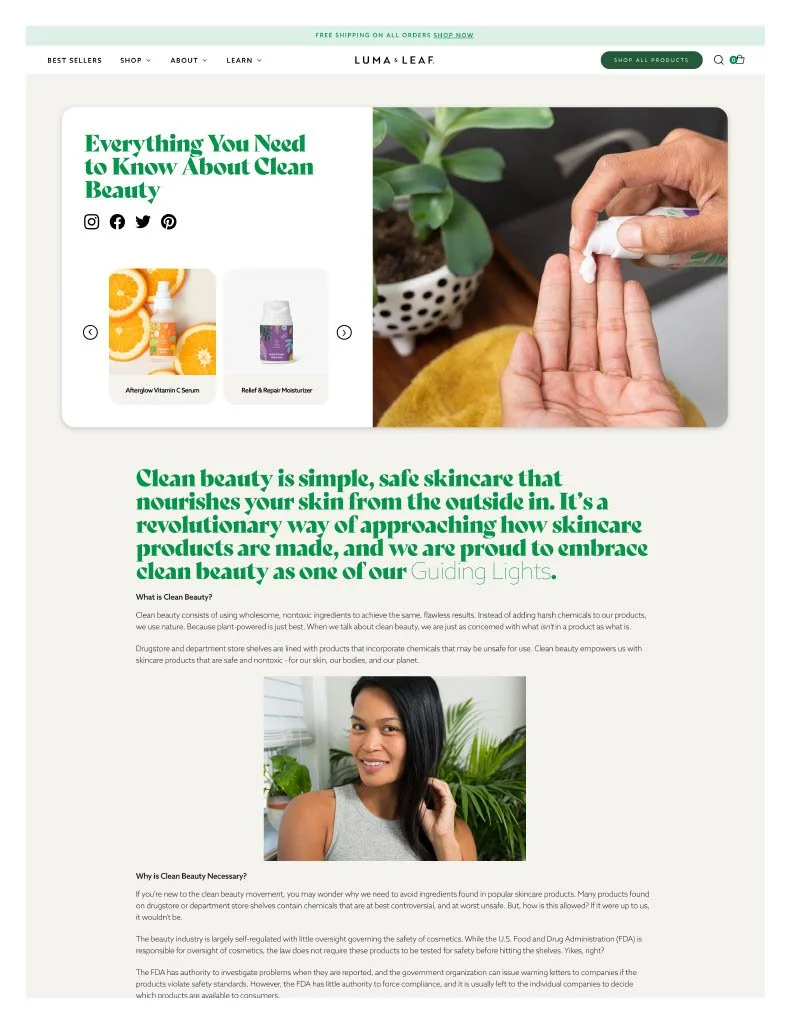 Luma & Leaf blog article