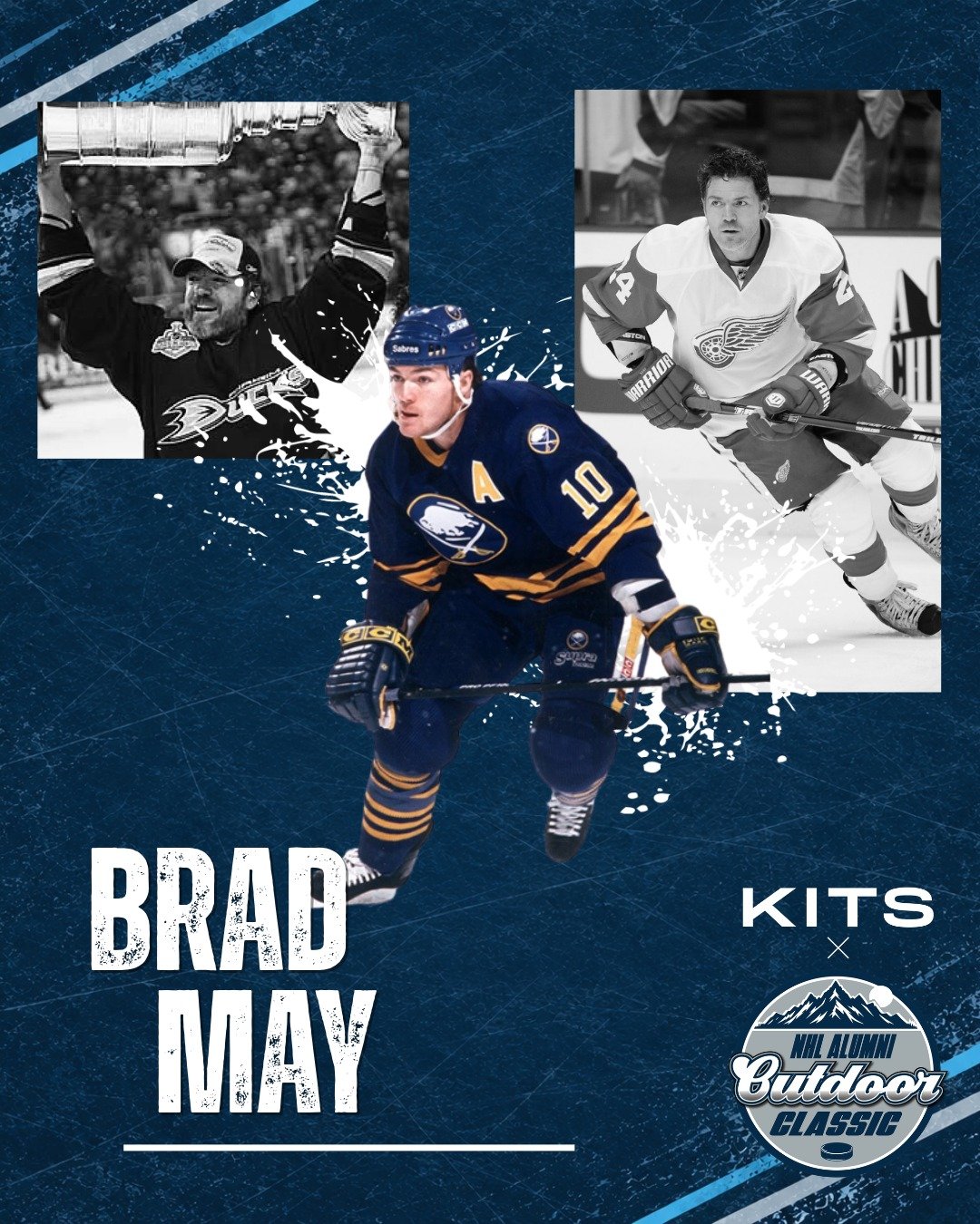 The lineup keeps getting stacked 🔥🏒 Meet the next five alumni lacing up in Carbondale 👇

1️⃣ Brad May | Sabres, Canucks, Coyotes, Avalanche, Ducks, Maple Leafs, Red Wings &amp; more | 2007 Stanley Cup champ 🏆 and the man behind the legendary &quo