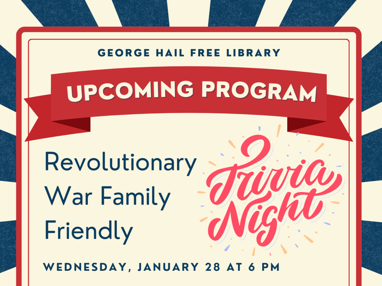 Family Friendly Trivia Night at the George Hail Free Library