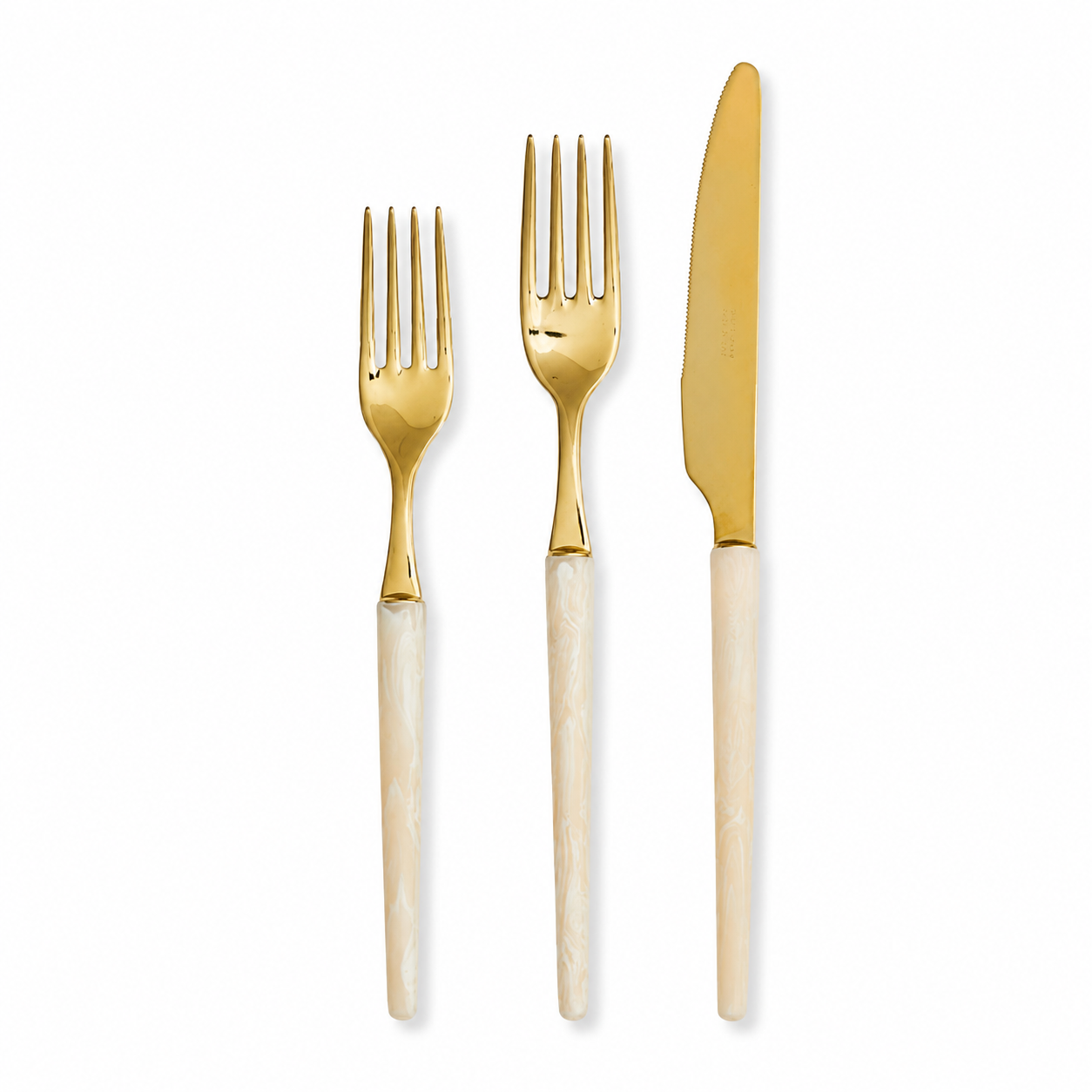 Gold Stilleto Flatware