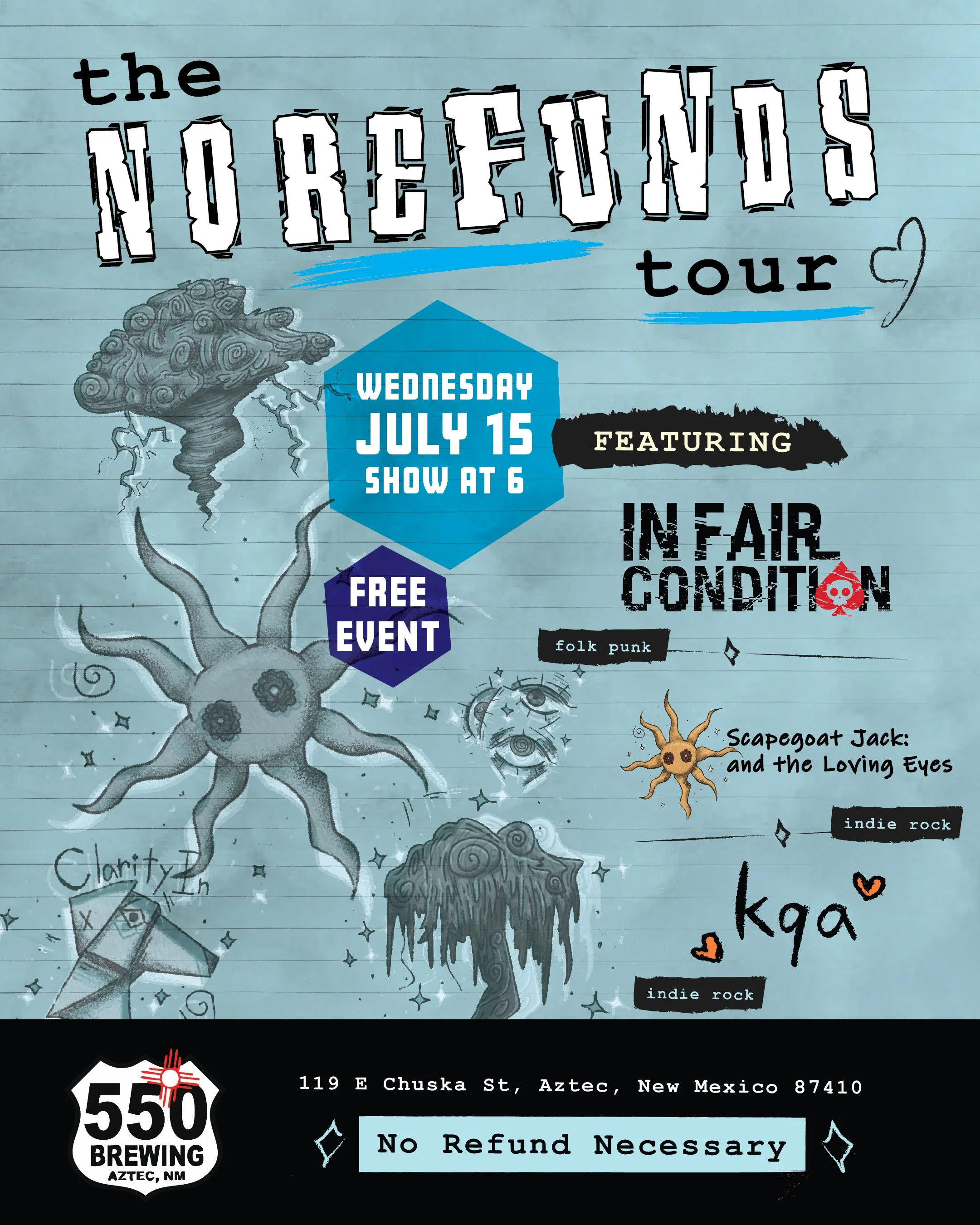 no refunds tour
