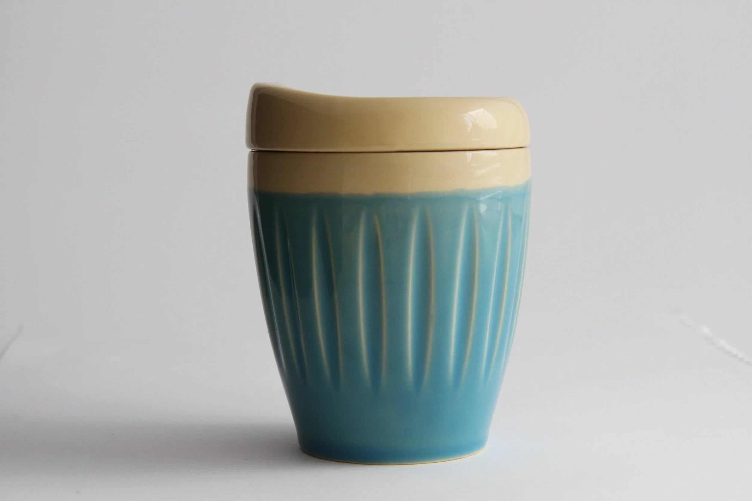 Deksel cup - Turquoise Blue Regular
