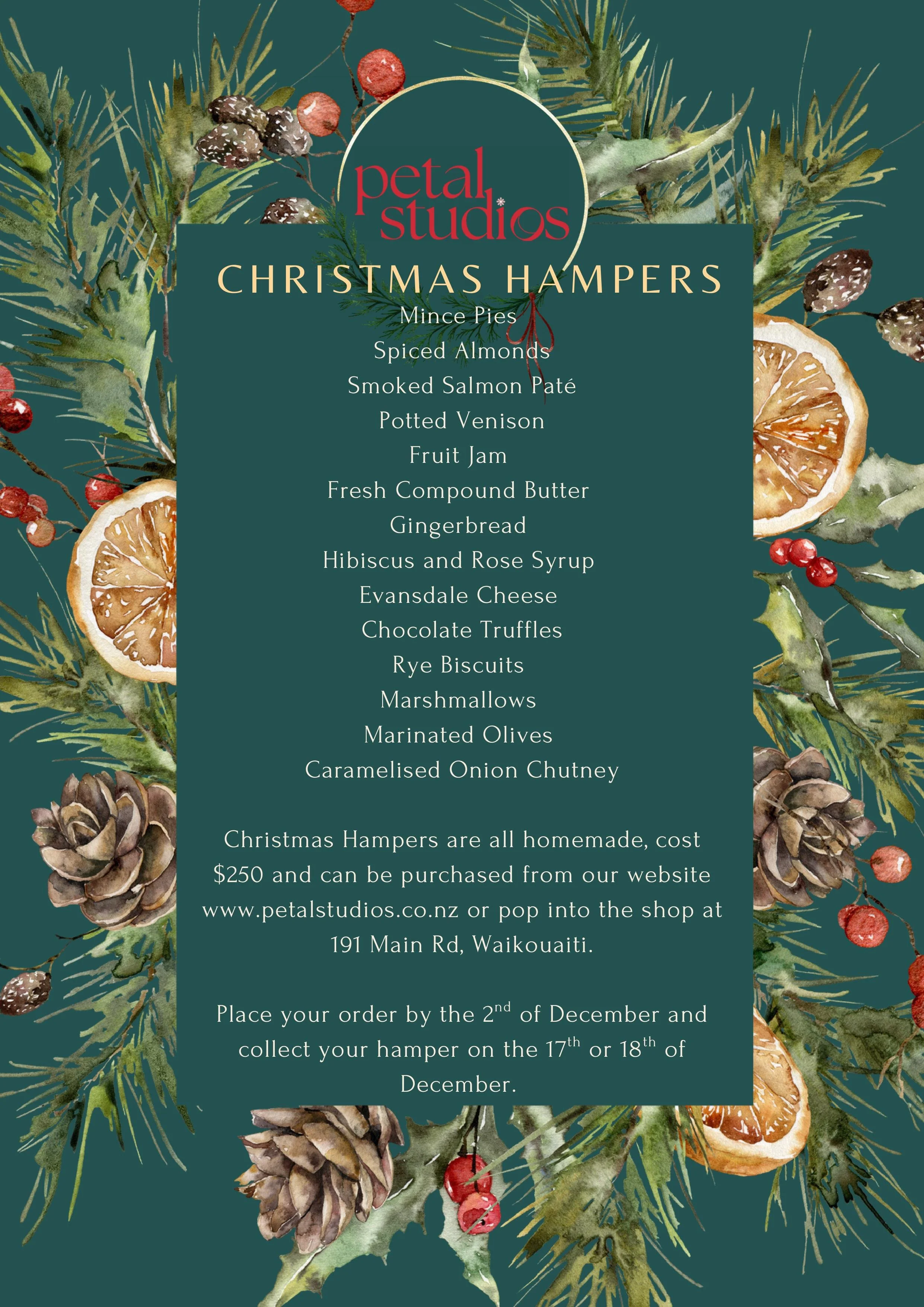 Petal Studios Christmas Hamper