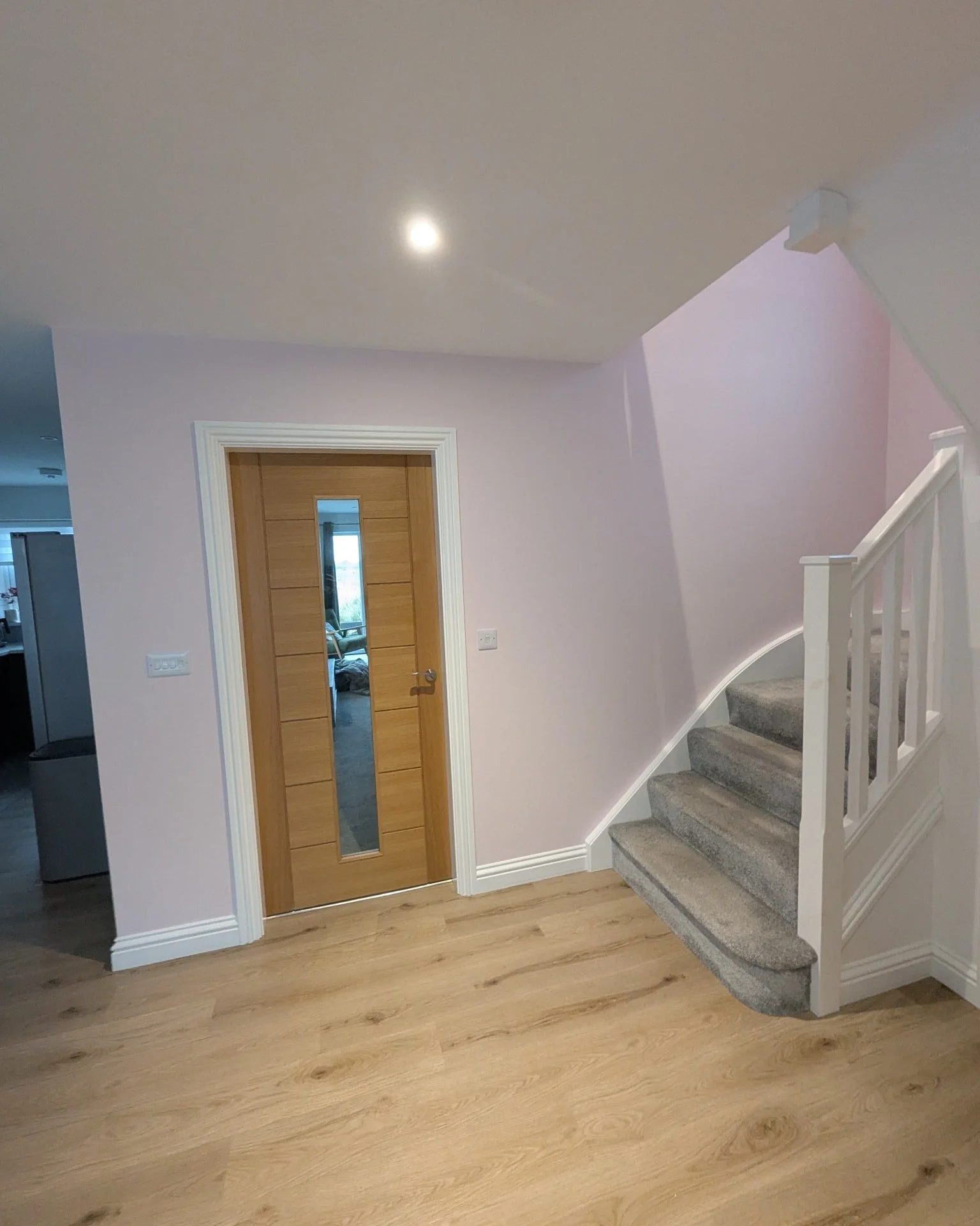 💗 A Bold Choice That Paid Off! 💗

Our recent project involved a client who was initially uncertain about choosing a pink tone for their stairway walls. After careful consideration, they decided to proceed &mdash; and the final result is exceptional