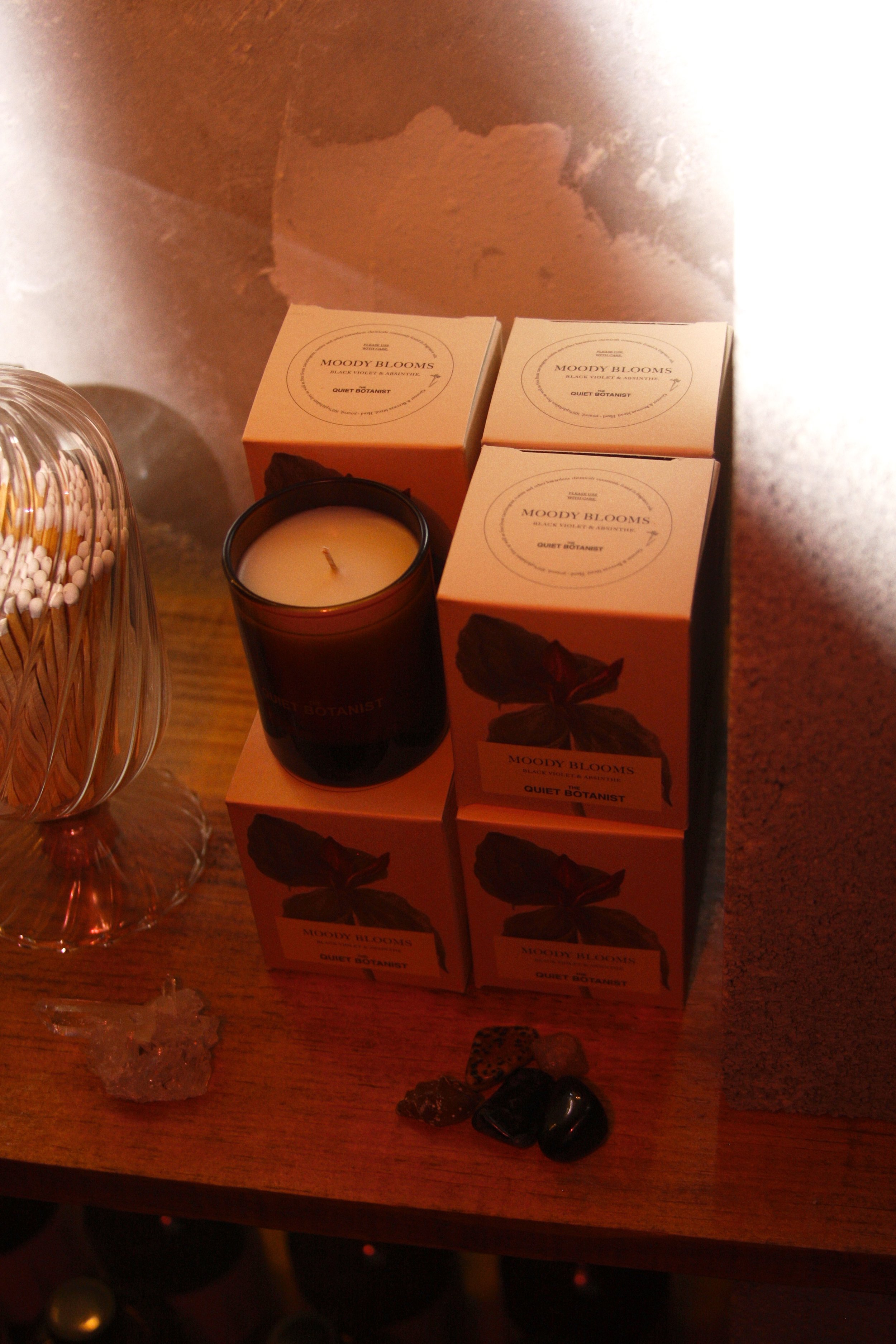 MOODY BLOOMS CANDLE ~ BLACK VIOLET & ABSINTHE