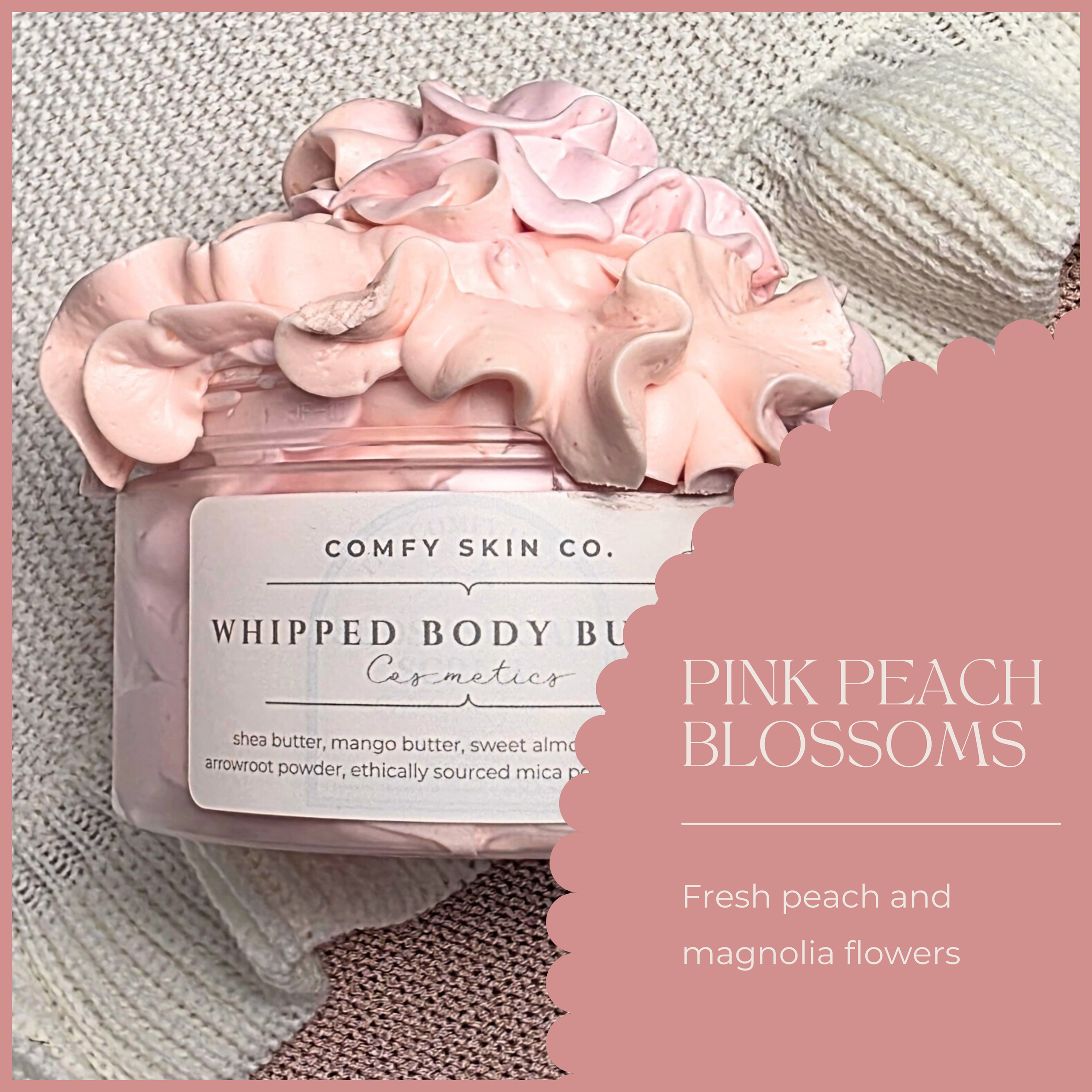 Pink Peach Blossoms - Whipped Body Butter - Moisturizer