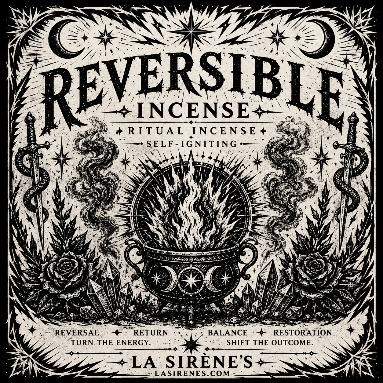 Reversible Cleansing: Self-Igniting Incense Powder