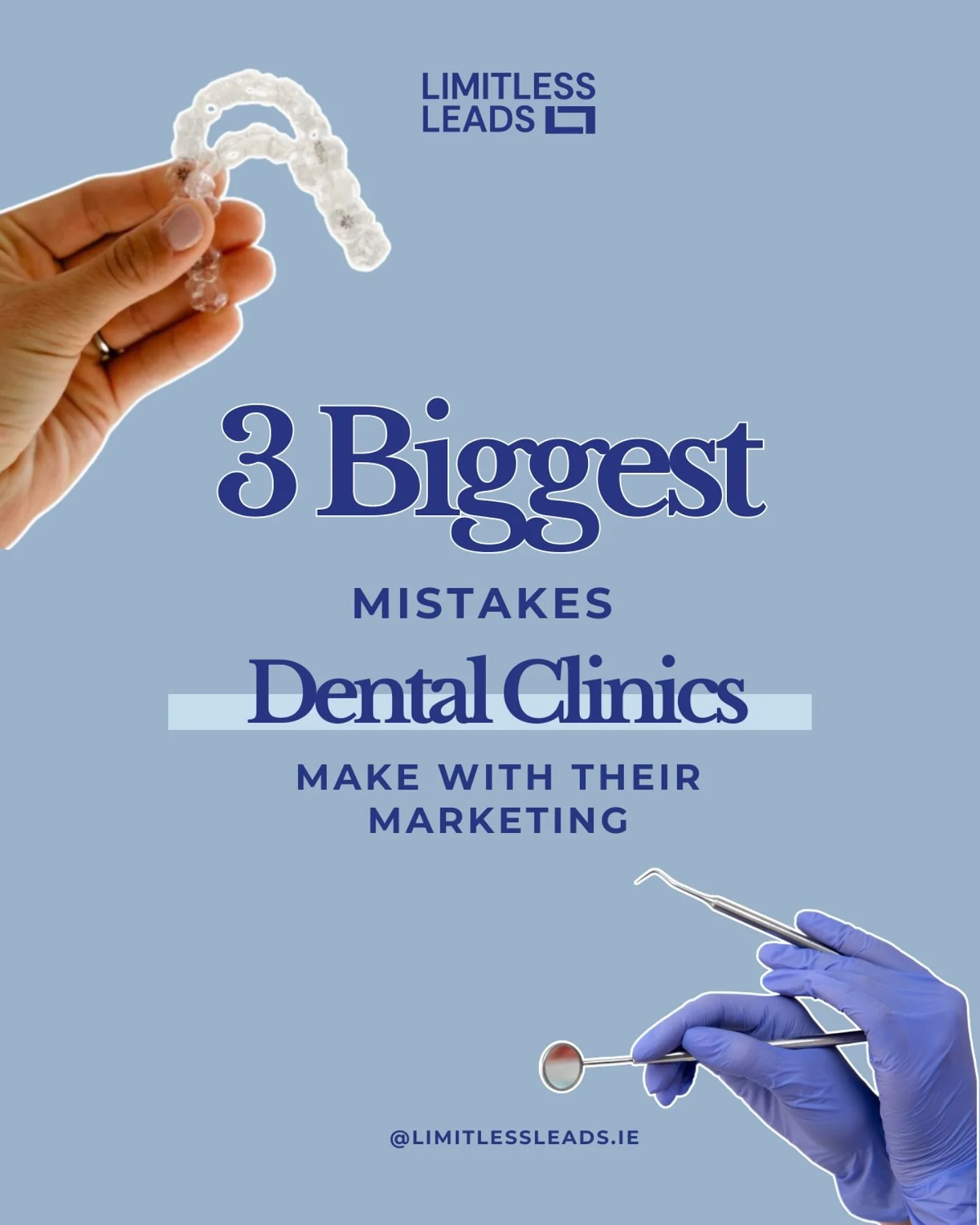 The 3 biggest mistakes dental clinics make with their marketing (and how to fix them).

Is your dental clinic not seeing the growth it deserves? 😕 You&rsquo;re probably making one of these common marketing mistakes:

1️⃣ Not having a clear marketing