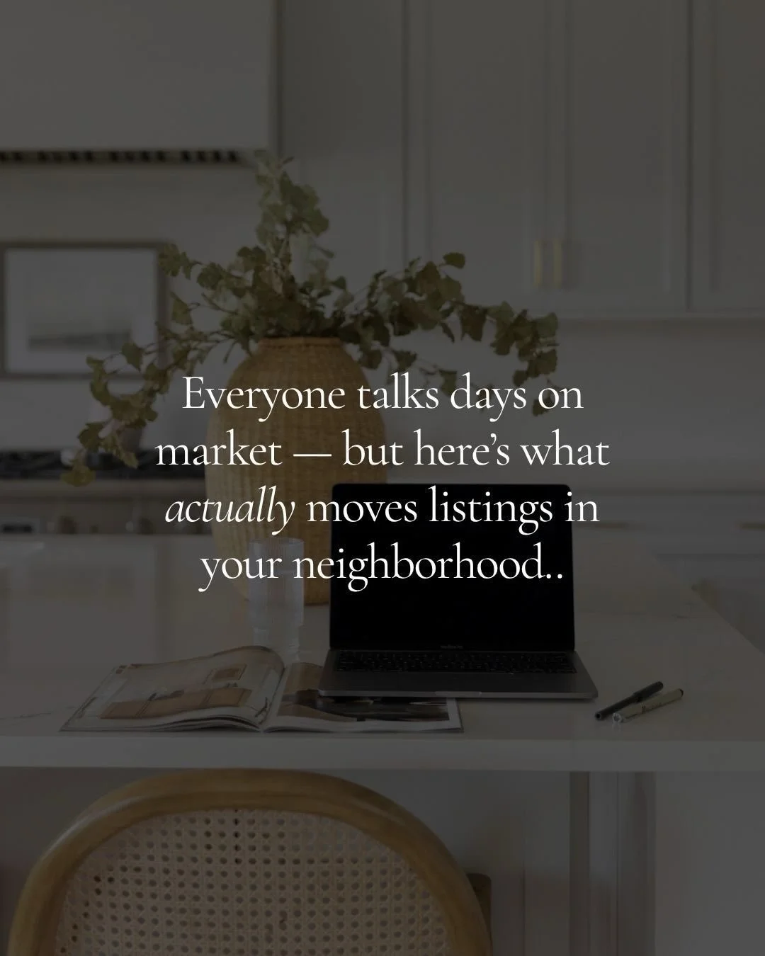 Days on market matter, but they&rsquo;re only part of the story. 

If you want a faster, smoother sale, understanding your neighborhood rhythm is everything.

Swipe to see the factors that actually move homes and if you ever want clarity on your own 