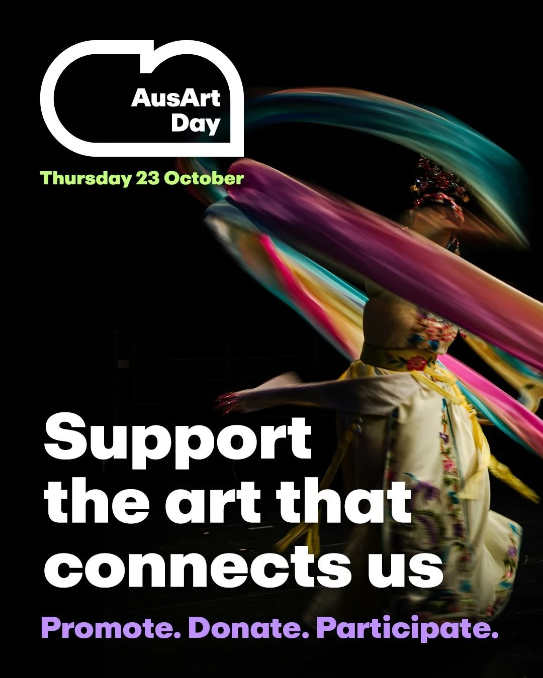 Today is #AusArtDay 2025 - a new national giving day for the arts! 
It’s a chance to donate to your favourite artists and arts organisations, take part in creative events, and show your support for the people and projects that bring creativity