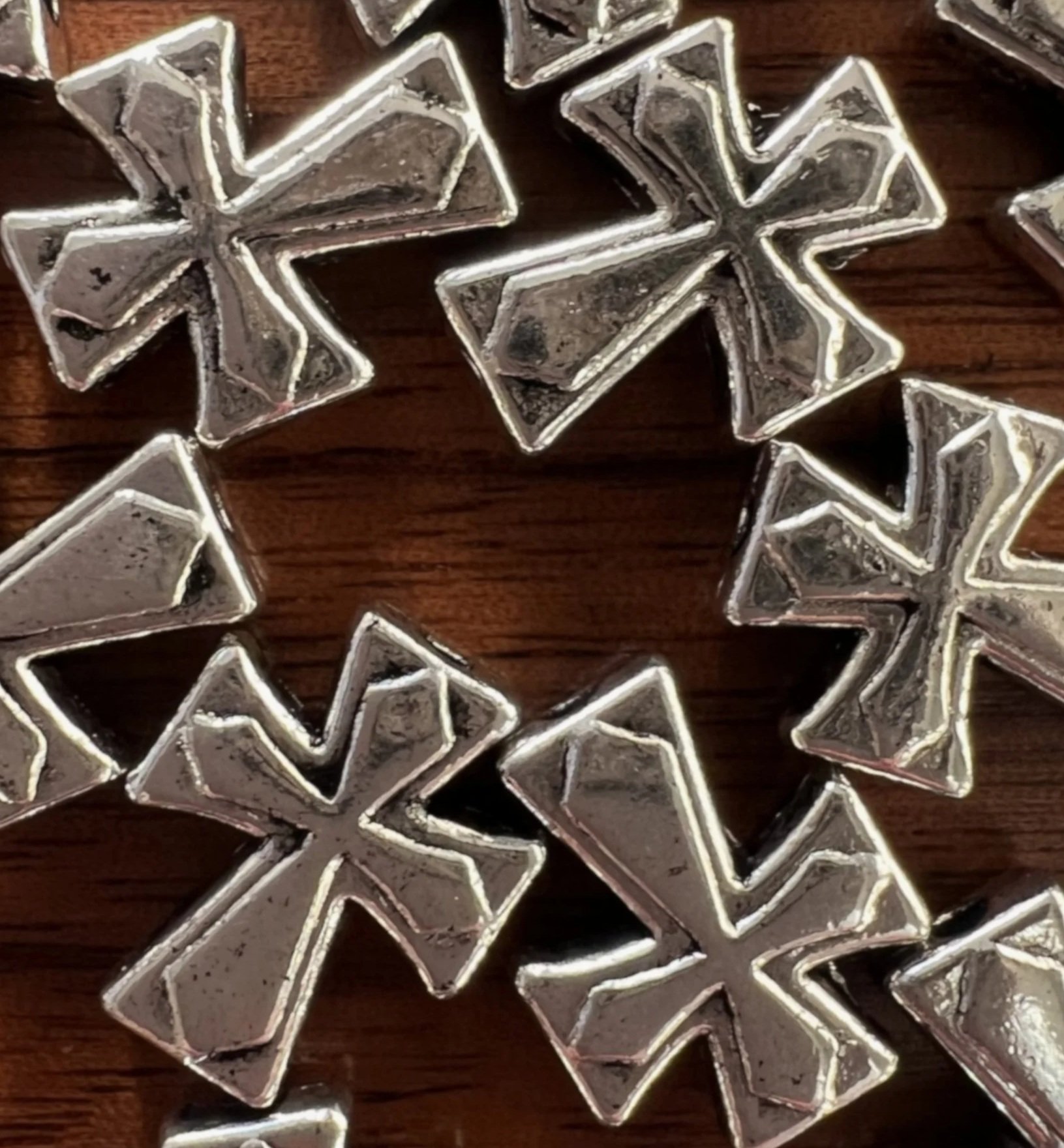 Celtic Silver Cross Bead