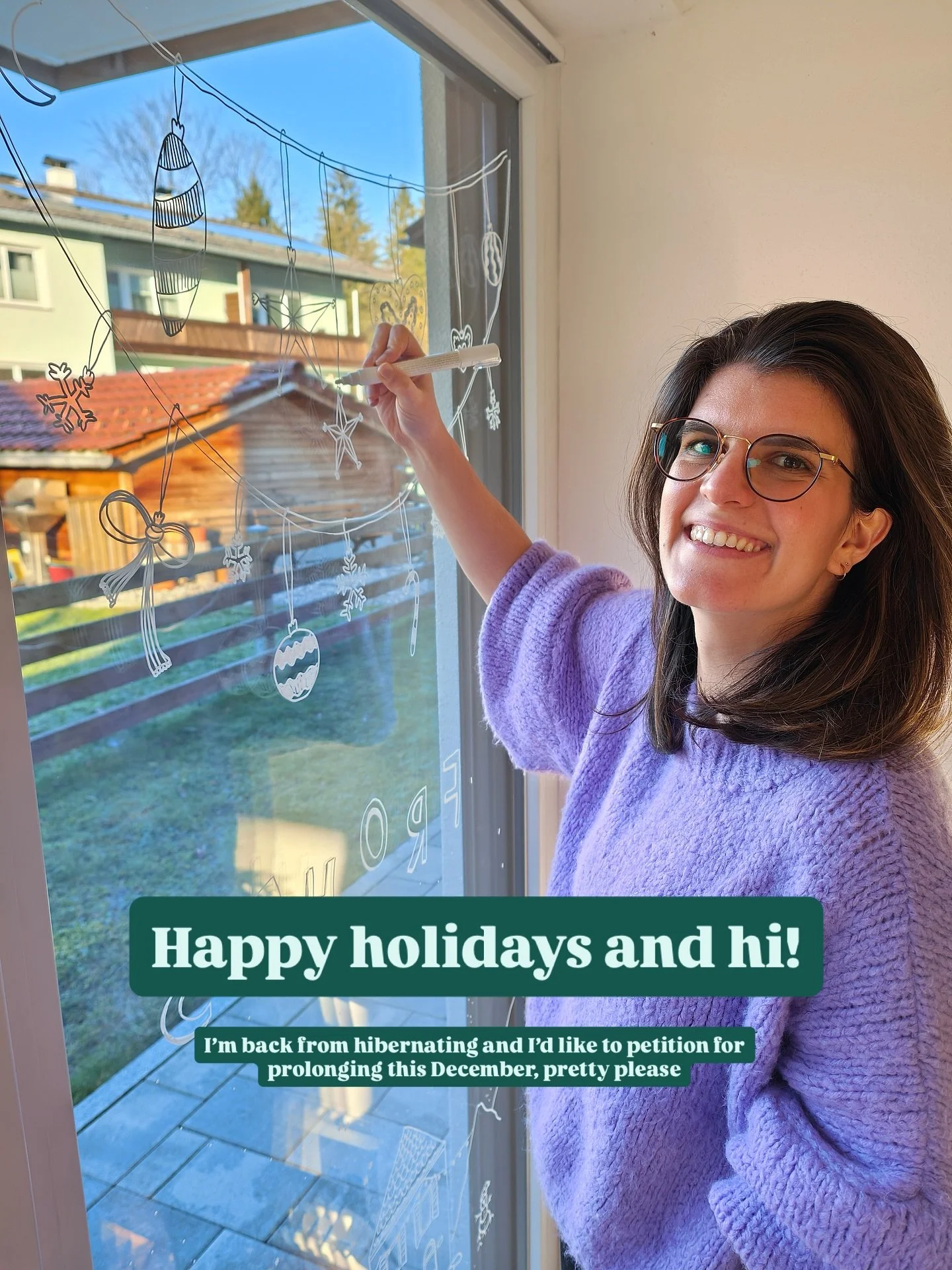 Back from my hibernation and wishing there was a few more December days to indulge in the creative Christmas spirit ✨ Anyone else feeling this? 

#christmasart #windowillustration #illustration #creativehibernation #happyholidays