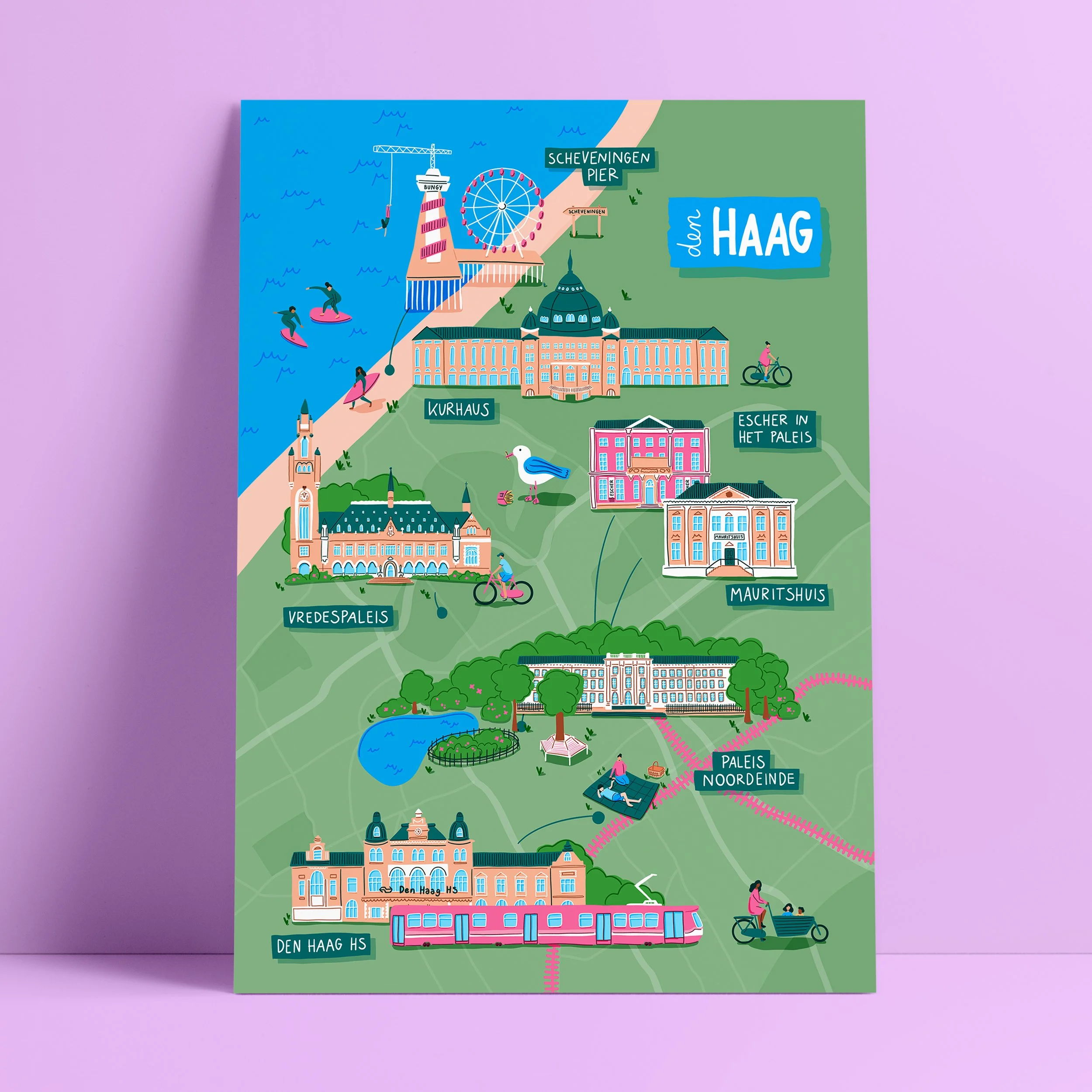 20260815 Map of the Hague Poster Mockup.jpg