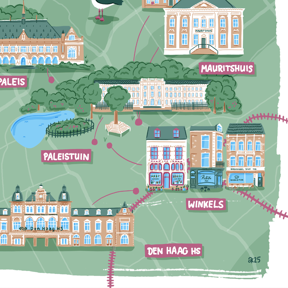 The-Hague-Illustrated-Map-Poster-Detail-3.png