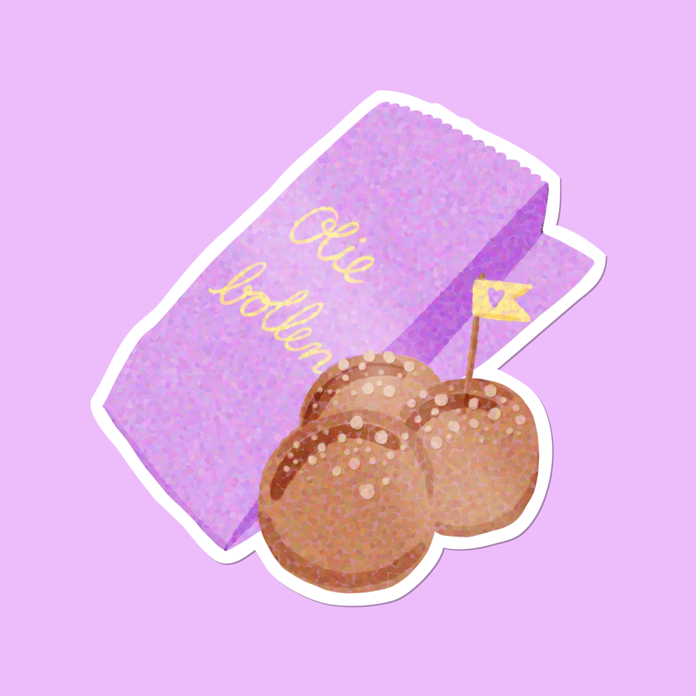 Oliebollen Sticker