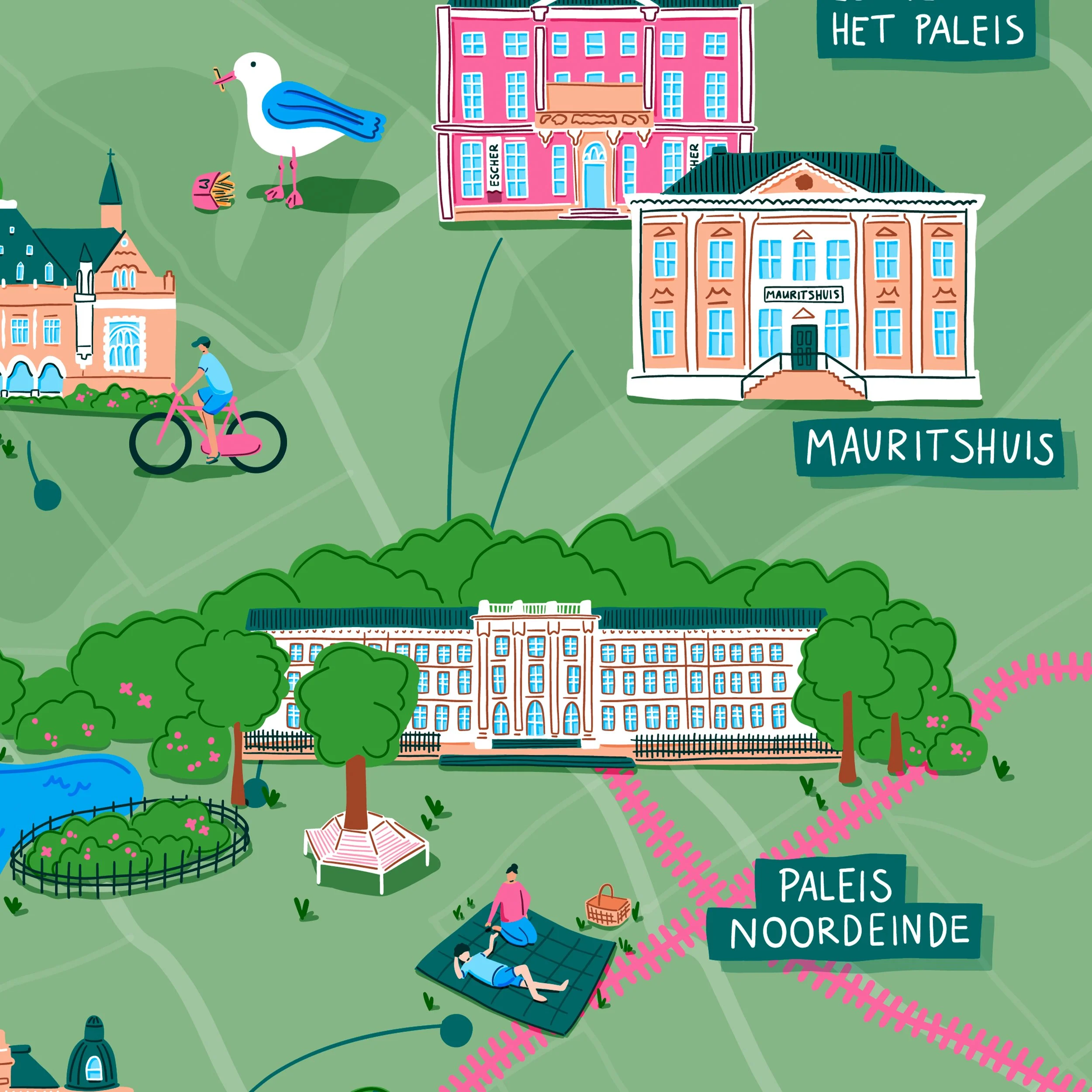20260815 Map of the Hague Poster Mockup Detail 3.jpg