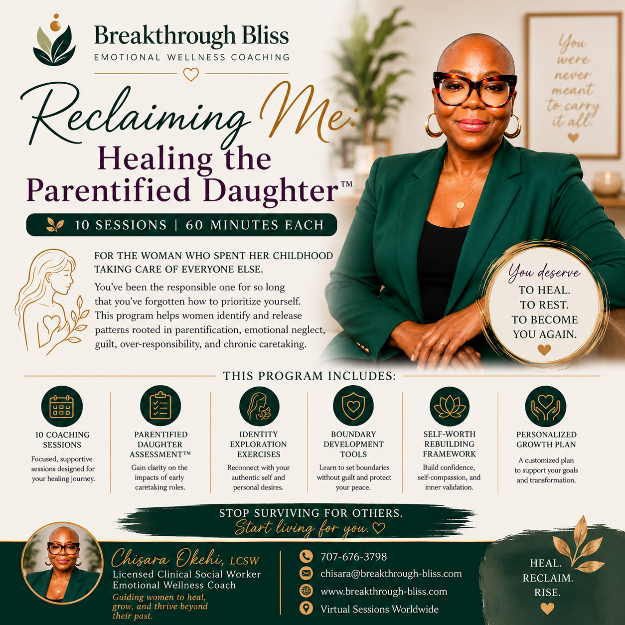 Reclaiming Me: Healing the Parentified Daughter™