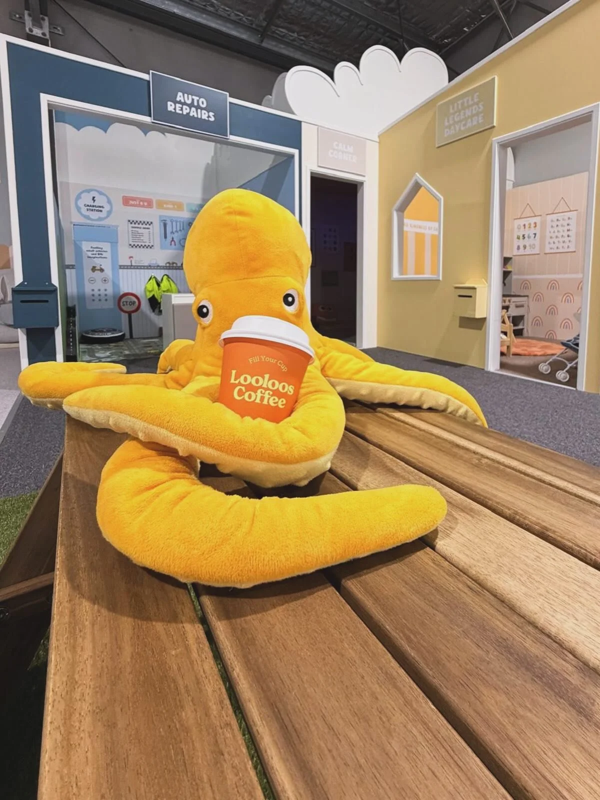 It&rsquo;s a great day for a chilled-out play!

Visit our Tuggerah play village today to experience:

- Calm, creative, imaginative role-play
- 1 hour 45 minutes of play
- Fully air-conditioned space
- Freshly prepared lunches and snacks
- $5 drinks 