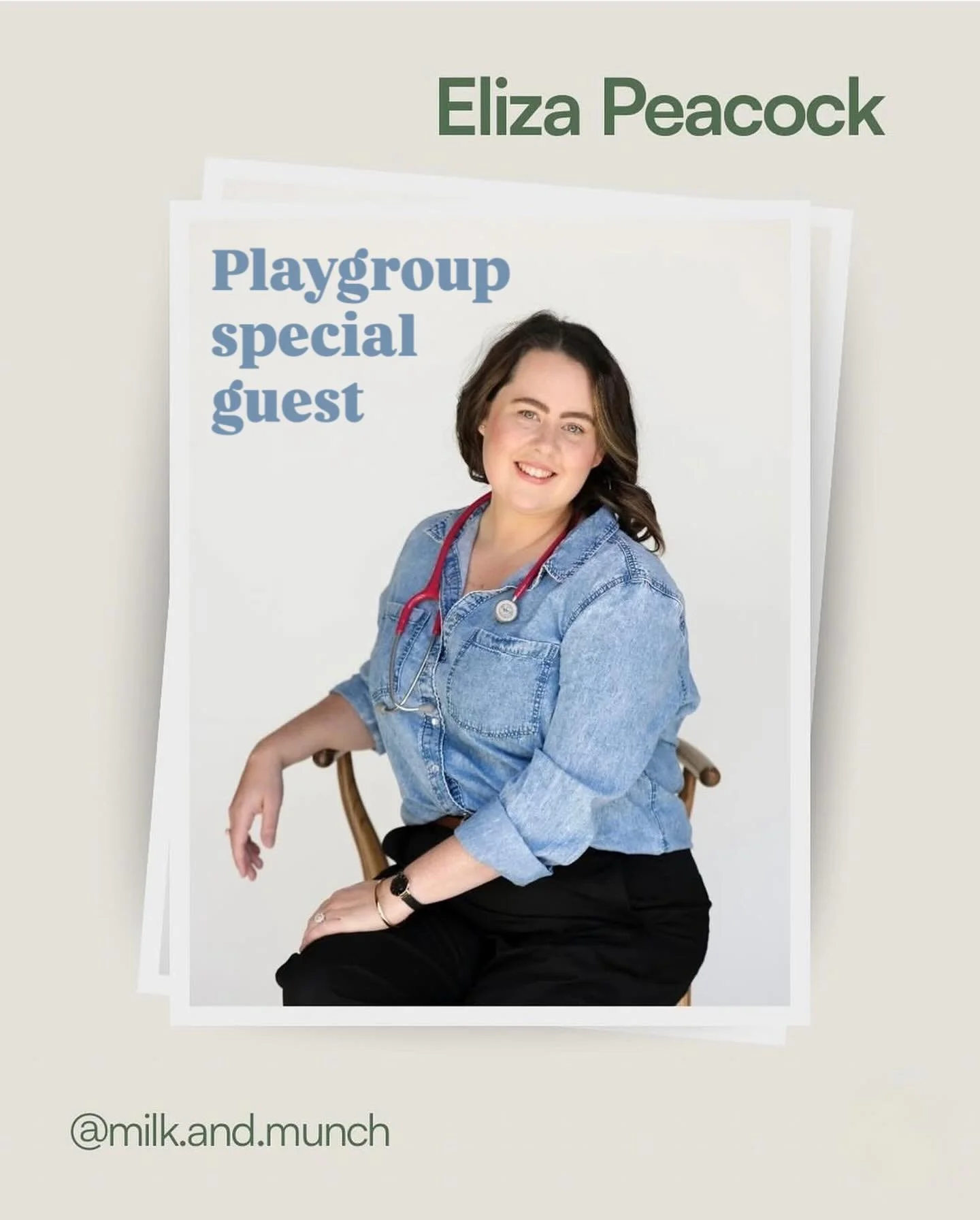 ✨ A Special Guest at Monday&rsquo;s Playgroup ✨

We are so excited to share that Eliza from Milk and Munch will be joining us at our Erina playgroup this Monday 🧡

Eliza is a paediatric speech pathologist and feeding therapist, and she will be there